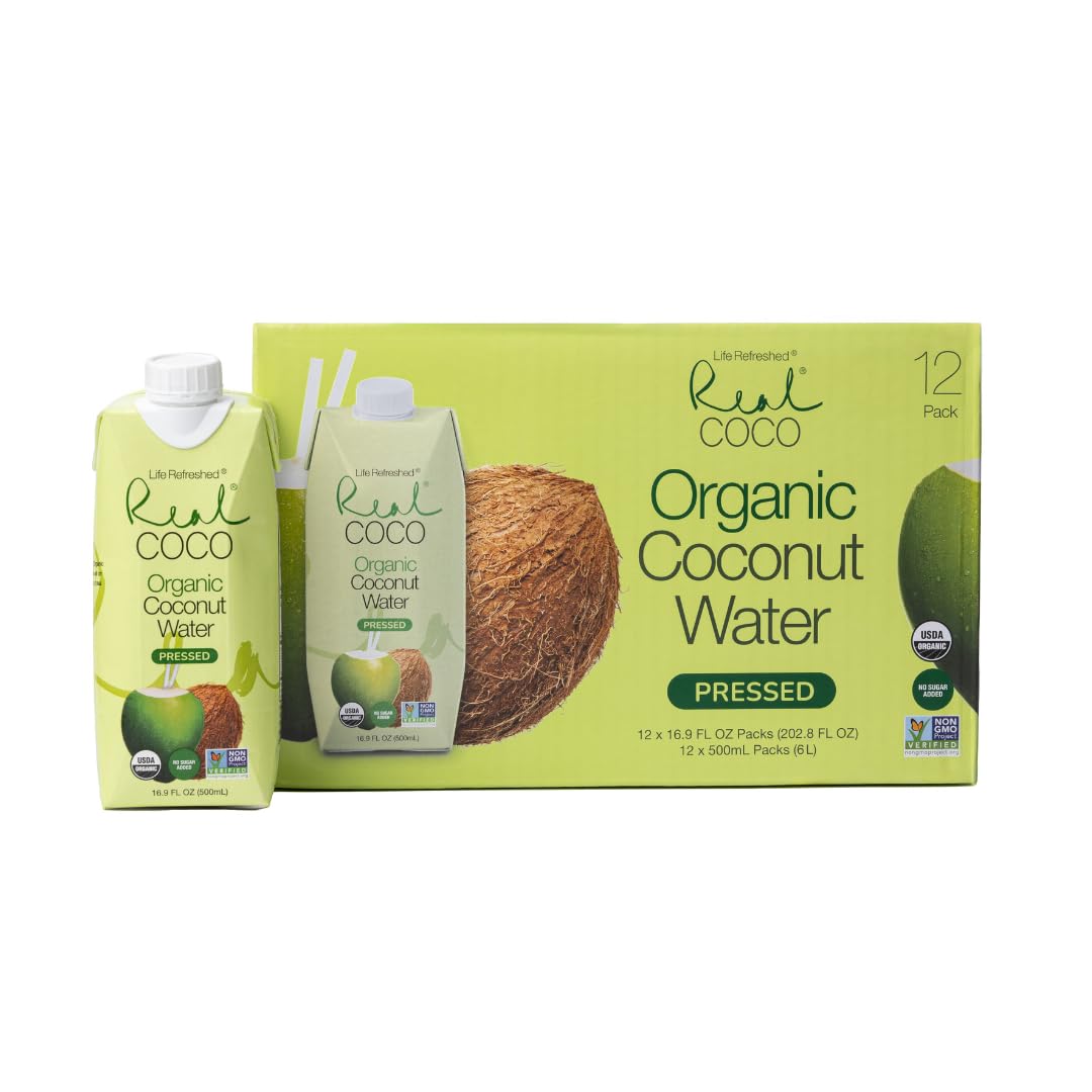 Life Refreshed Real Coco coconut water pack shot for convenient on-the-go hydration