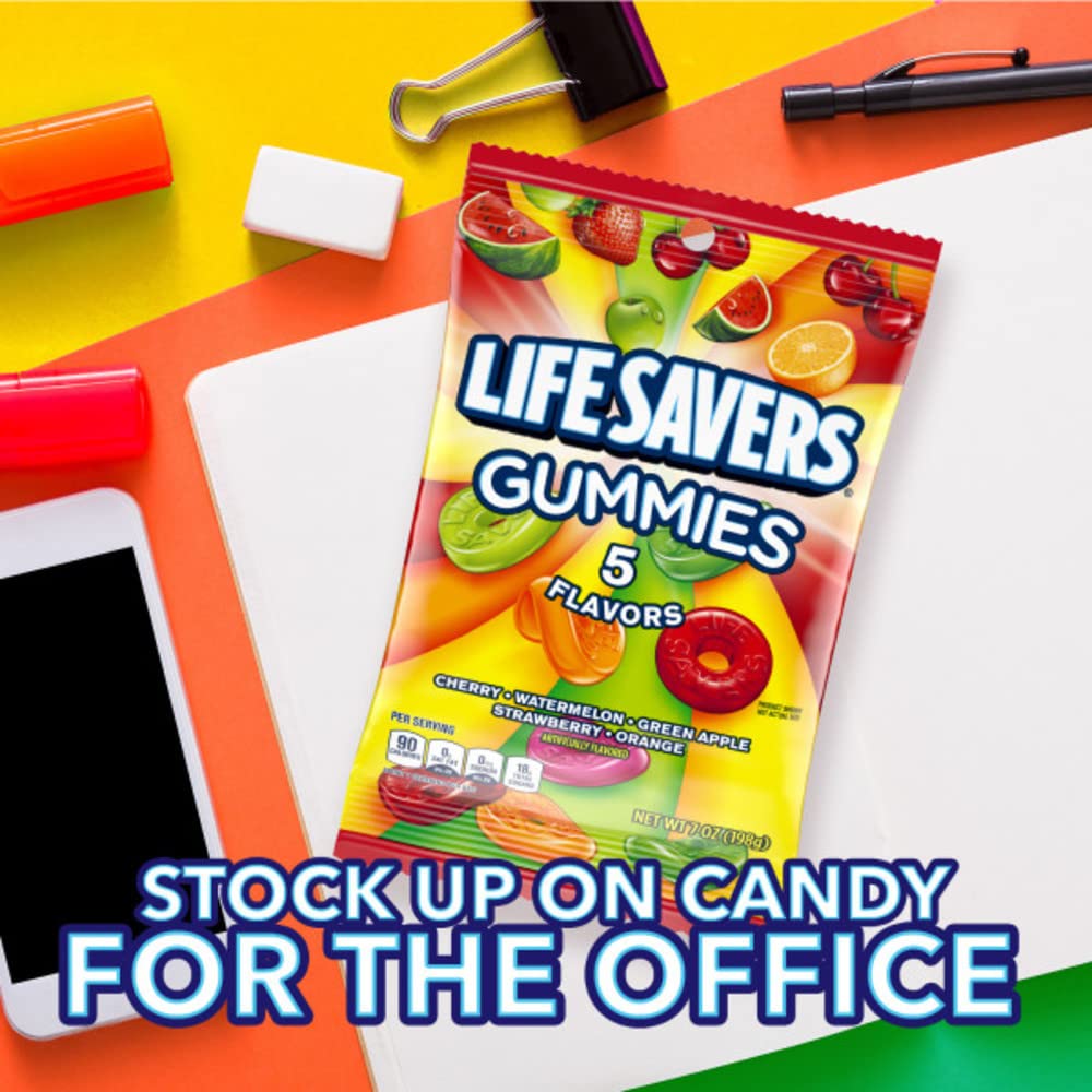 Life Savers orange flavor gummies bring sunny citrus brightness to a treat