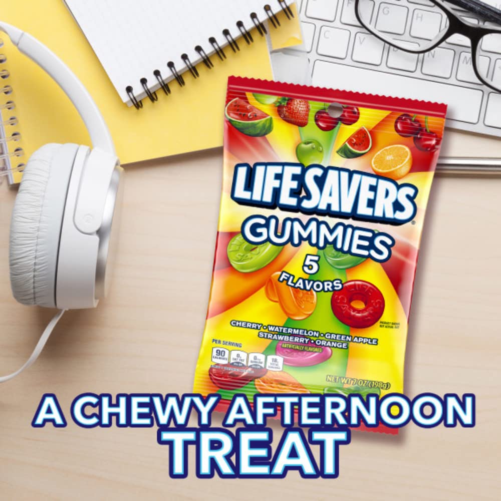 Life Savers 7-ounce bulk bag shown for on-the-go snacking