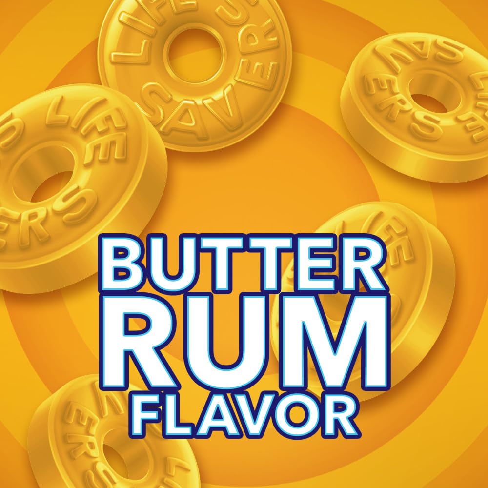 Butter Rum candy display in a dish at a party for guests.