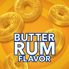 Butter Rum candy display in a dish at a party for guests.