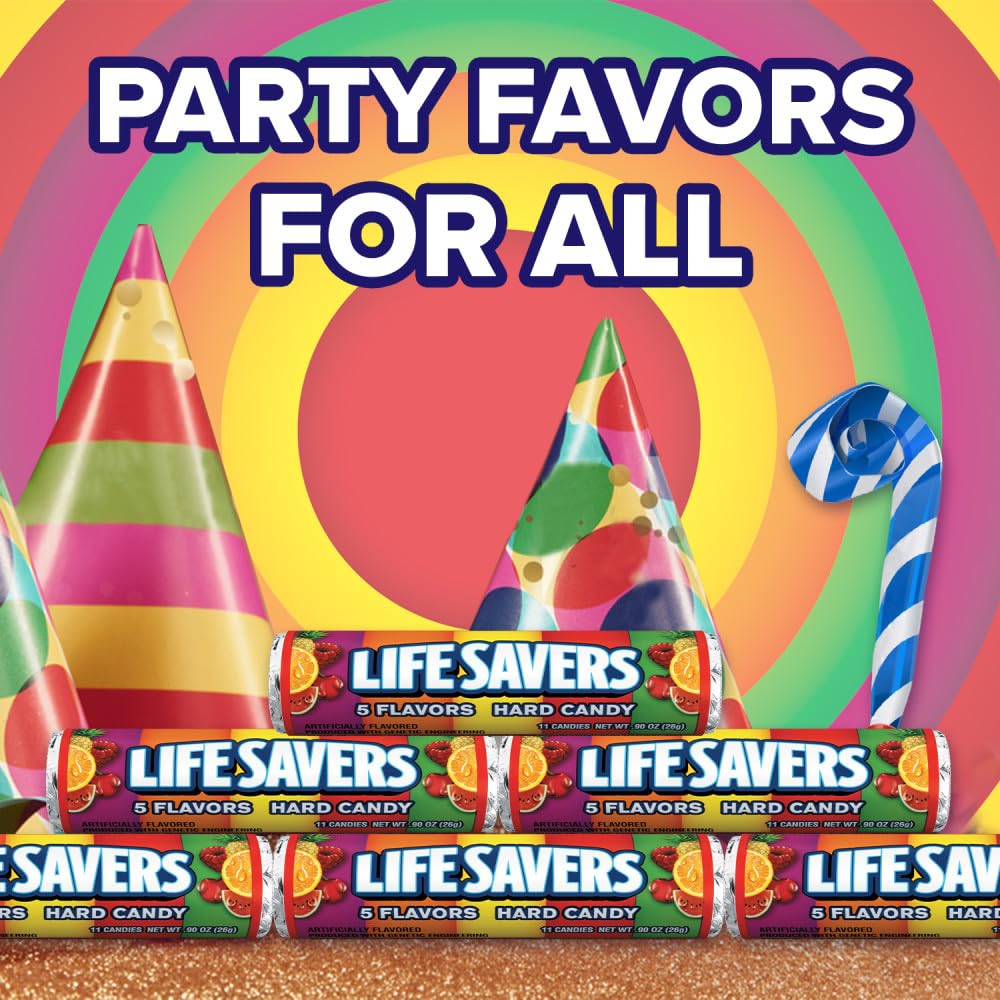 Candy dish display featuring Life Savers for gatherings and gifting