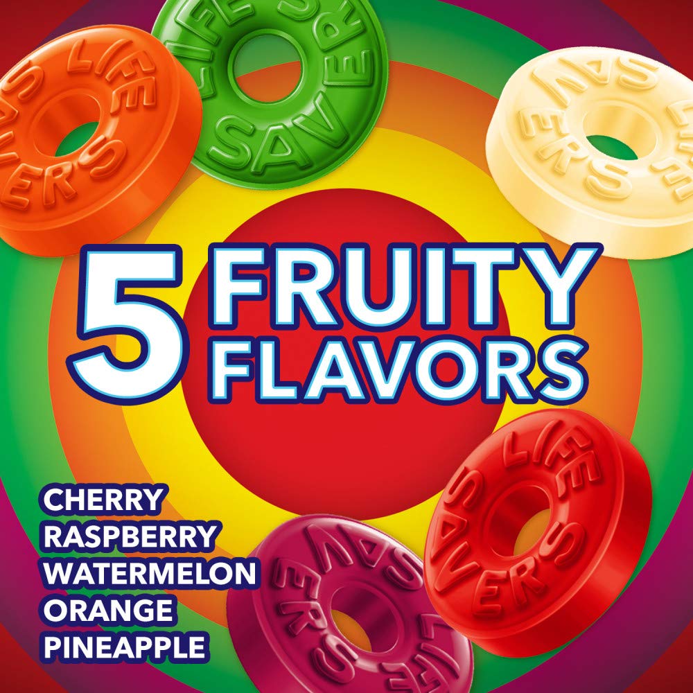 Life Savers cherry flavor hard candy enhances snacking with fruity intensity.
