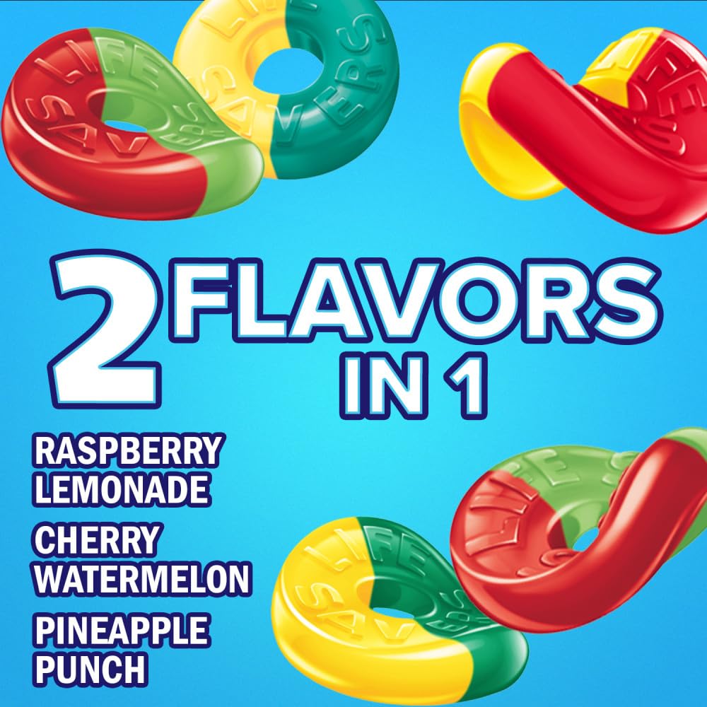 Desk-side Life Savers Collisions snack moment with a colorful assortment.