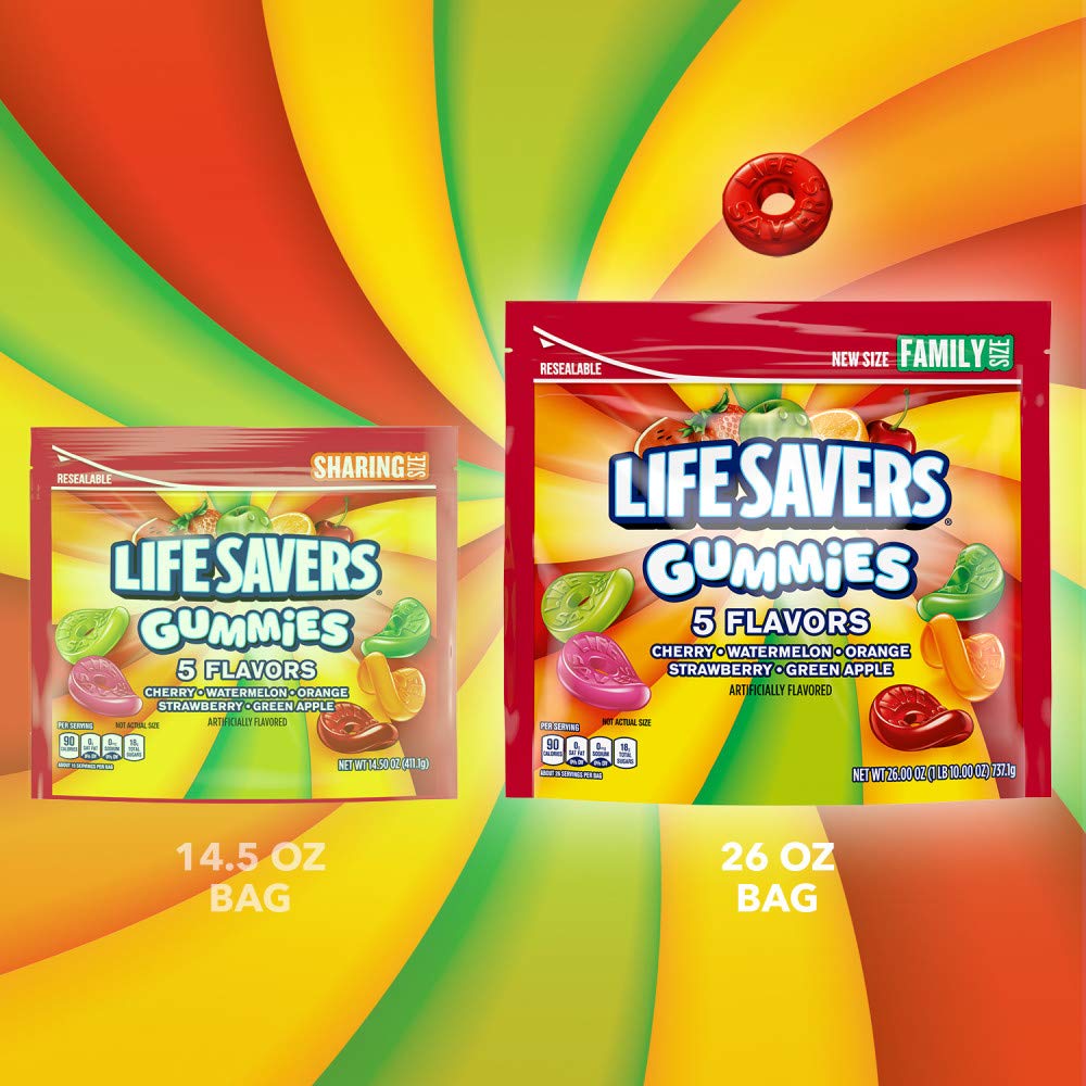 Life Savers green apple gummy candies for lunchboxes