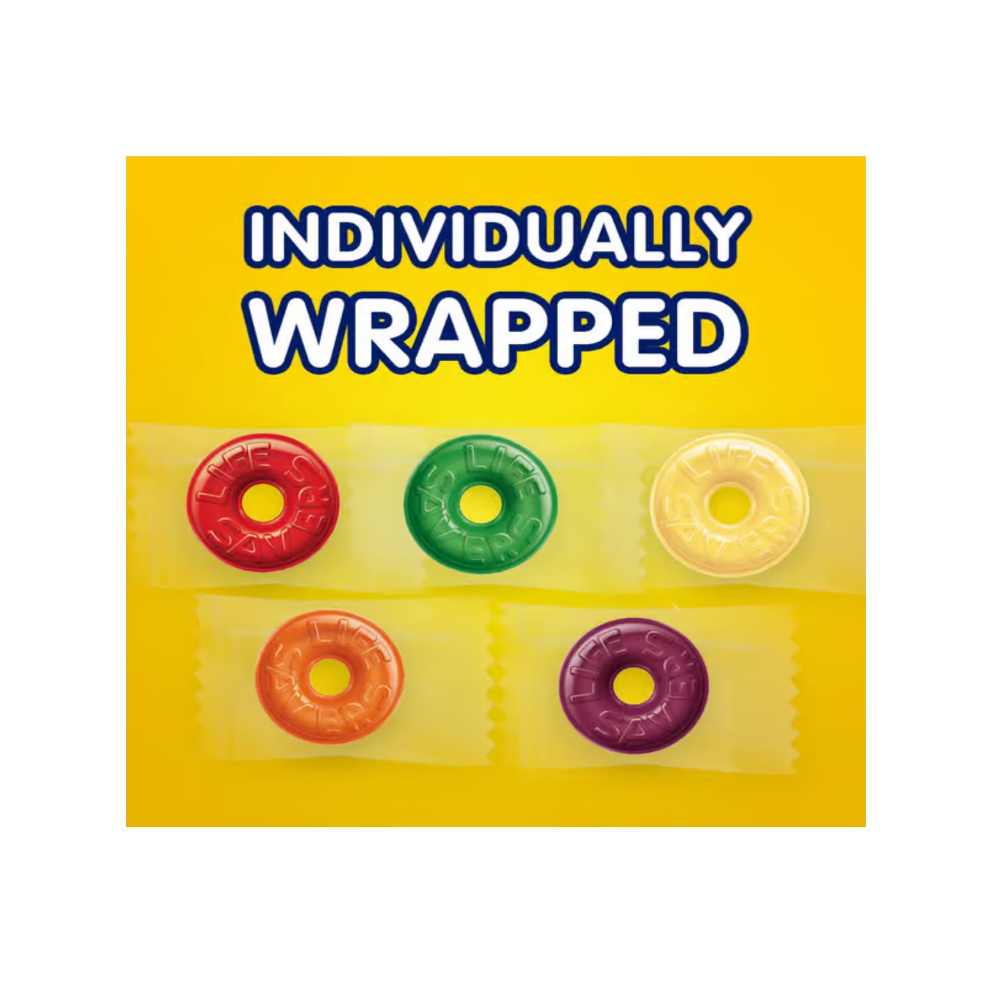 2 lb bag of Life Savers for pantry stocking and parties.