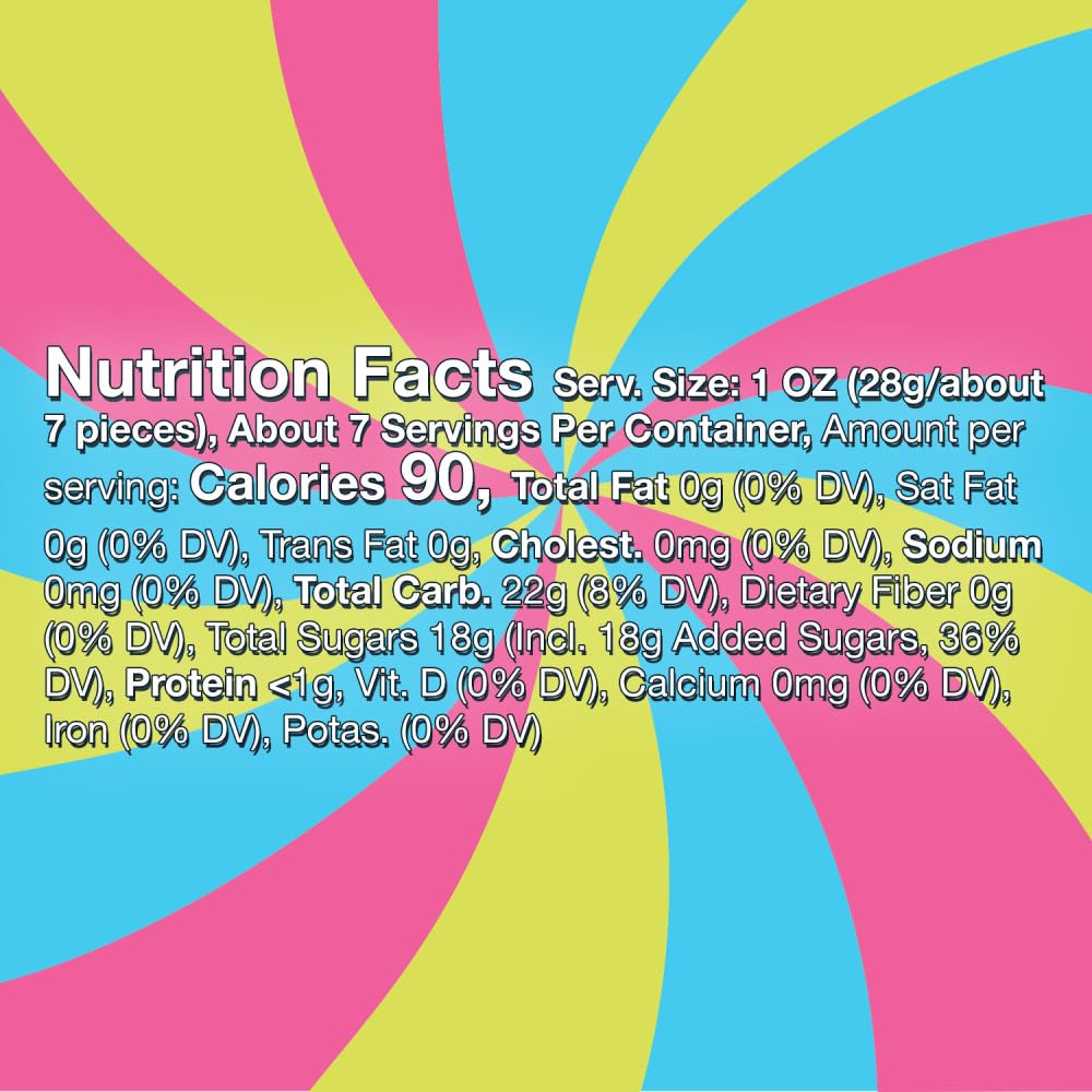 Life Savers Neons Gummies varied flavors in a colorful assortment.