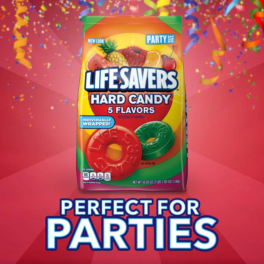 Life Savers orange flavor hard candy brings bright citrus zest to any candy bowl.