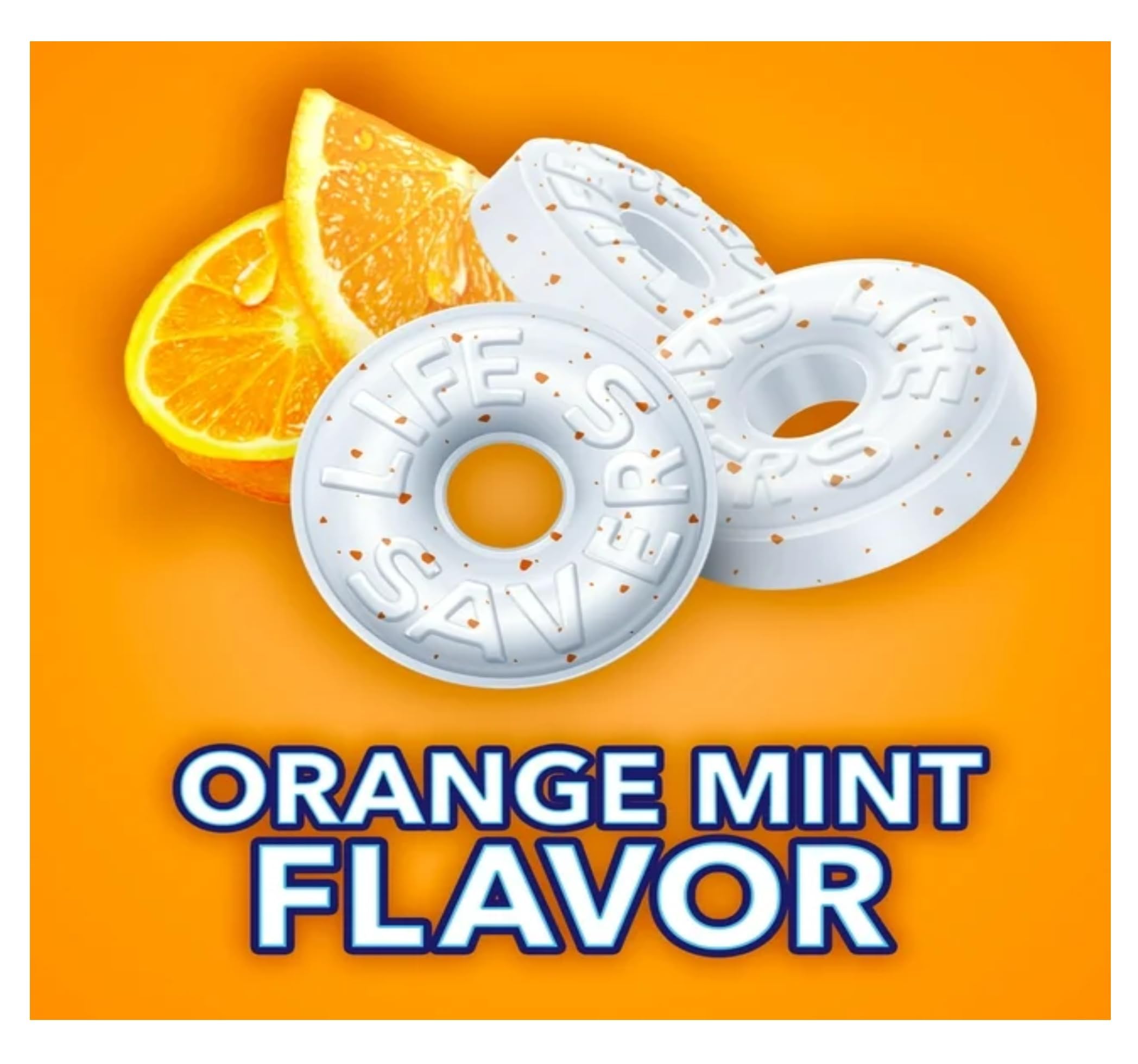 Life Savers Orange Mints on the go, quick breath refreshment anytime.
