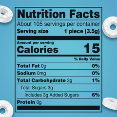 Life Savers Pep-O-Mint bag back view showing bulk packaging suitable for office breakrooms