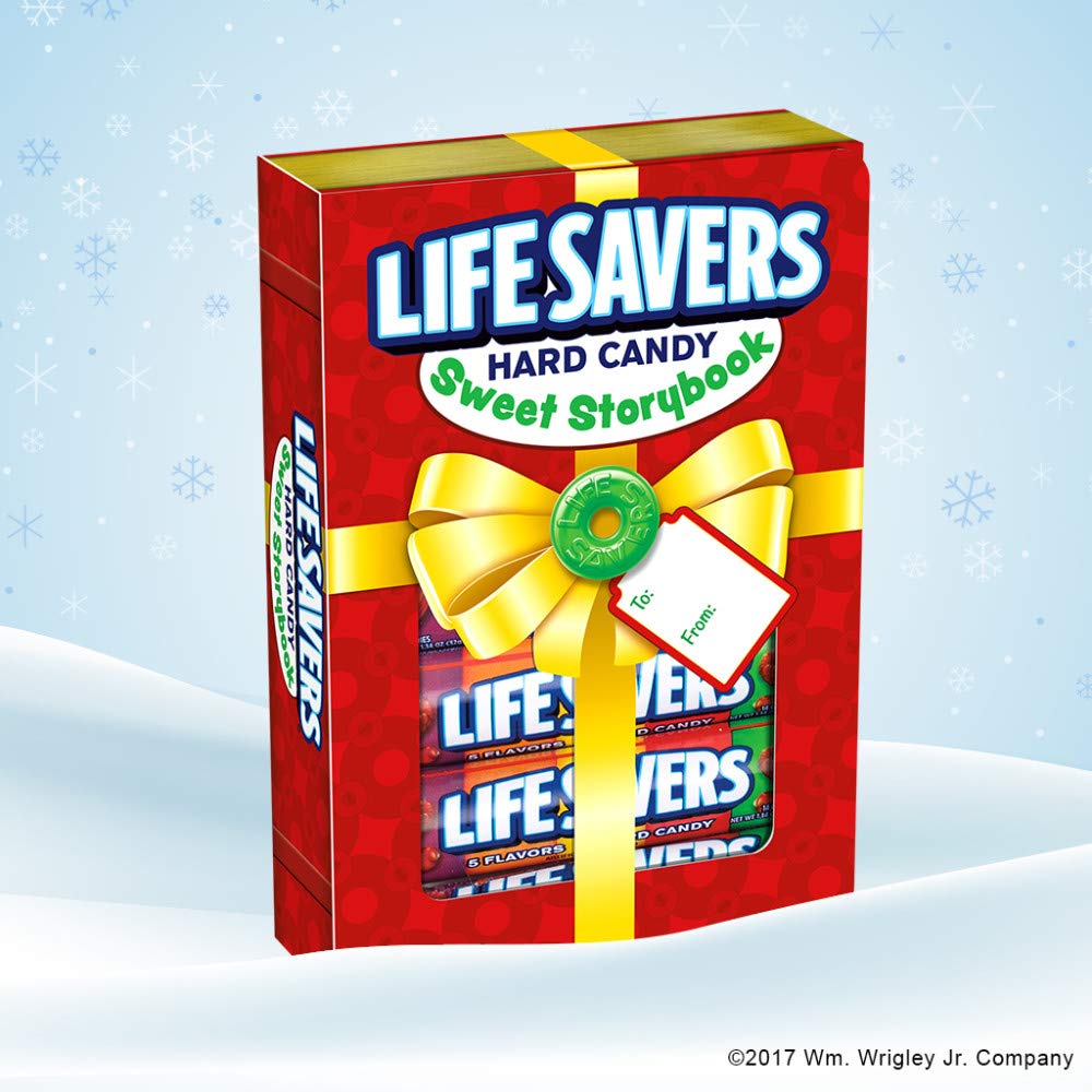 Life Savers stocking-stuffer pack with candy rolls in bright wrappers for gifting.