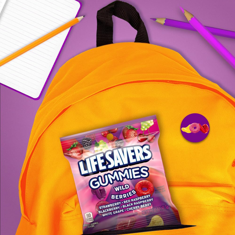 Life Savers Wild Berries stash for road trips and travel snacking.