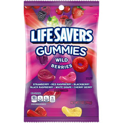 Life Savers Wild Berry gummies in a 12-pack format for gatherings.