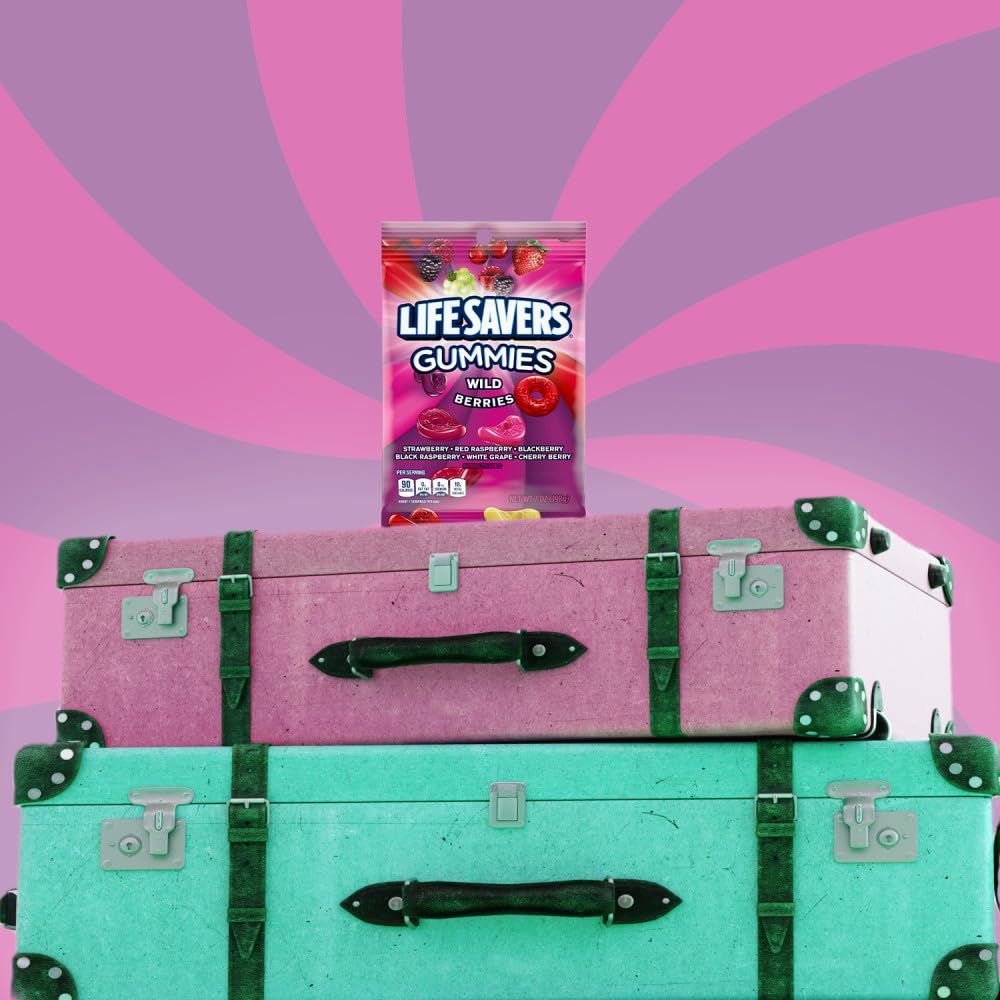 Pantry stock: Life Savers Wild Berry gummies for easy craving relief.