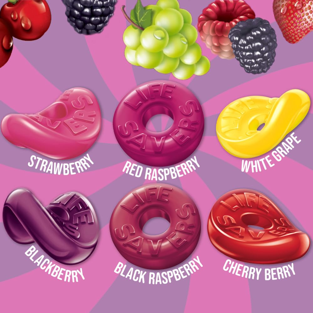 Party favors: Life Savers Wild Berry gummies add a fruity touch.
