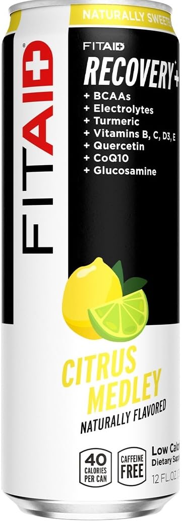 LIFEAID FITAID bottle front view showing clean design for post-workout recovery.