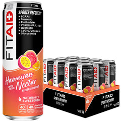 LIFEAID FITAID Hawaiian Nectar bottle highlights hydration with tropical flavor after workouts