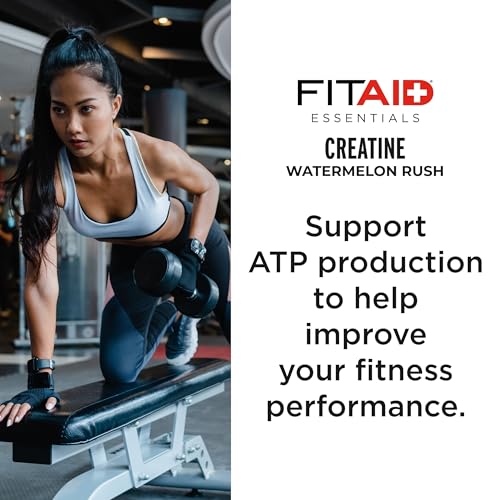 LIFEAID FITAID Creatine Watermelon Rush scoop ready for precise daily dosing.