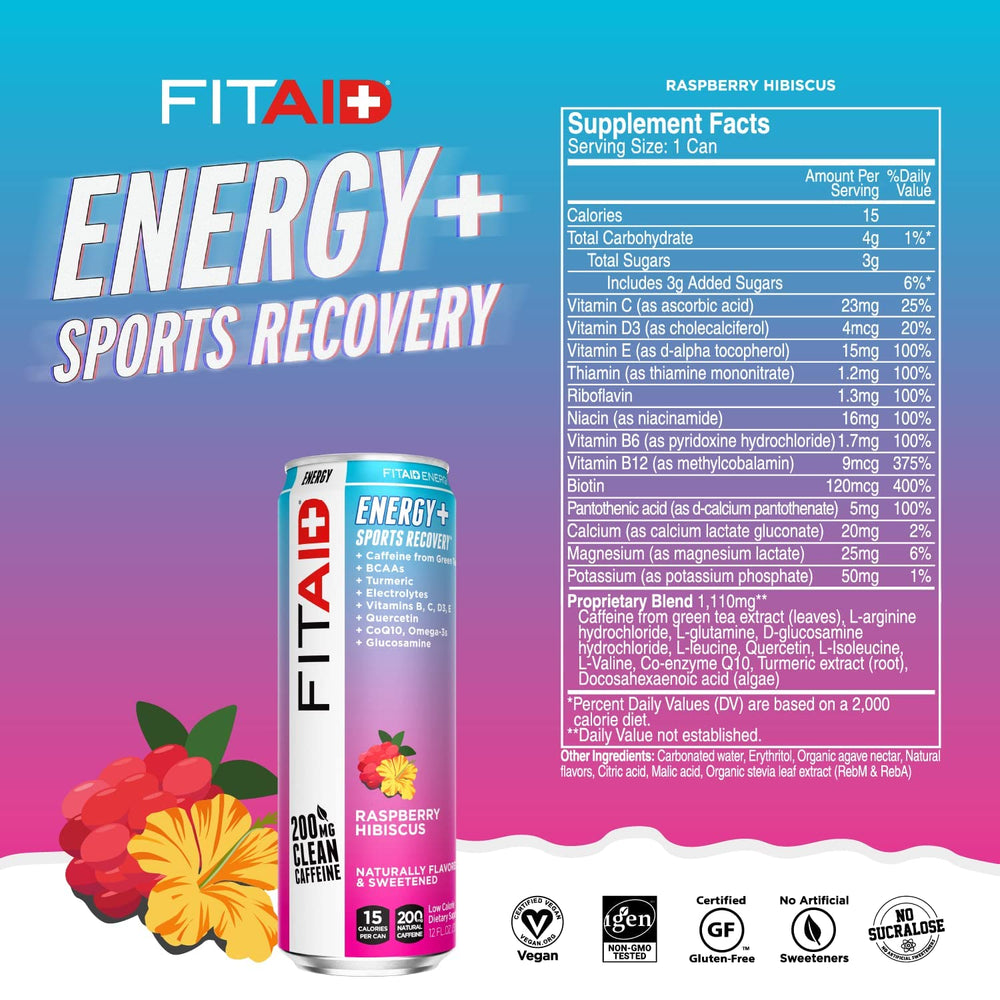 LifeAID FITAID Energy can being poured for serving
