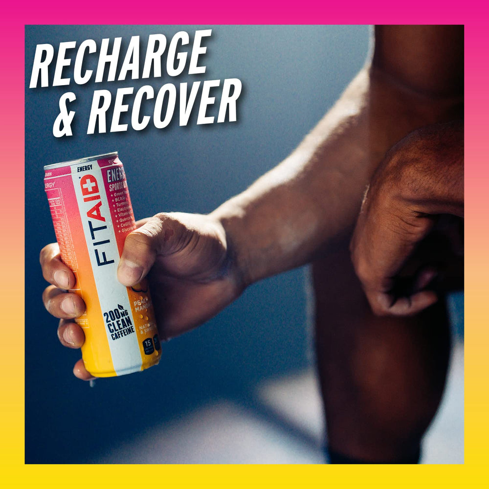LIFEAID FITAID ENERGY Peach Mandarin feature shot showcases natural flavor.