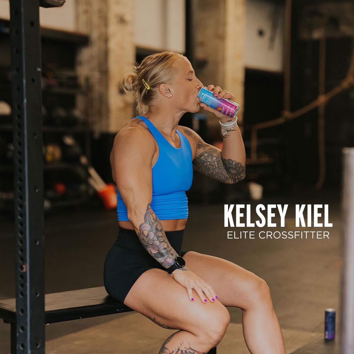 LIFEAID FITAID ENERGY workout bottle on gym setup portability