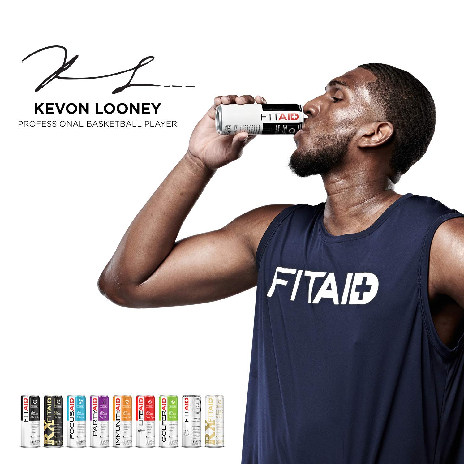 Athlete holding FITAID Rx Zero in gym after training, ready for next set.