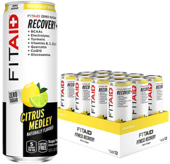 LIFEAID FITAID ZERO citrus can highlighting zero sugar for keto-friendly recovery.