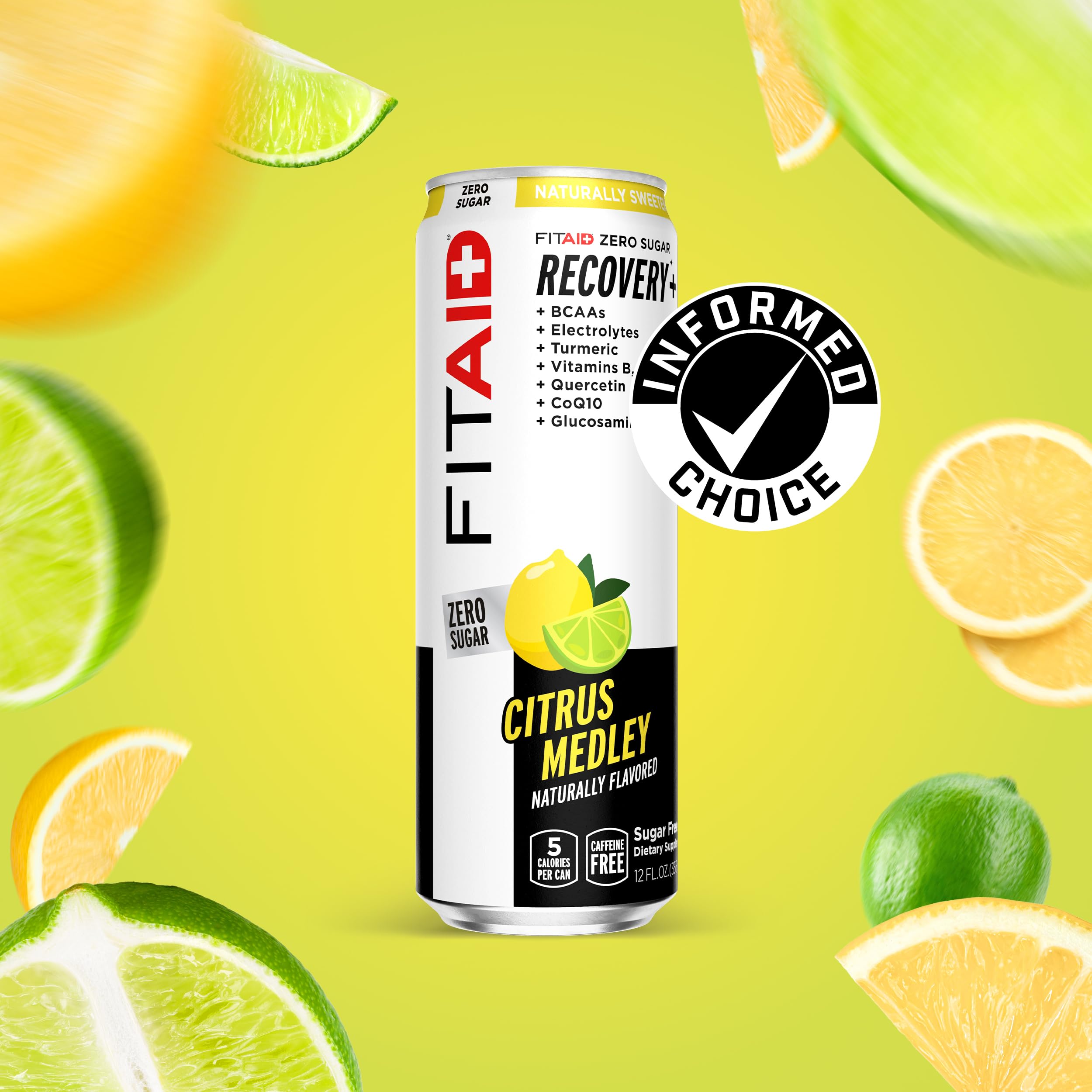 Packaging shows monk fruit and stevia sweeteners on FITAID ZERO.