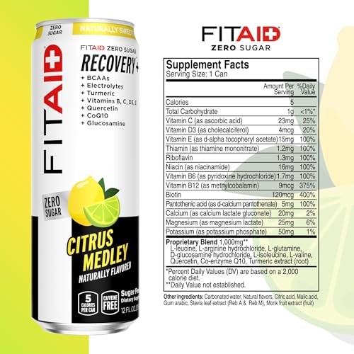 LIFEAID FITAID Zero Sugar being poured for post-workout hydration