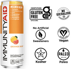LIFEAID ImmunityAid bottle front for convenient immune system nourishment