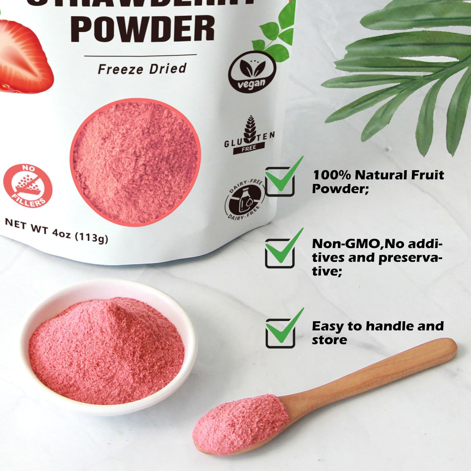 Lifebooil dispensing scoop demonstrates easy measuring and portion control