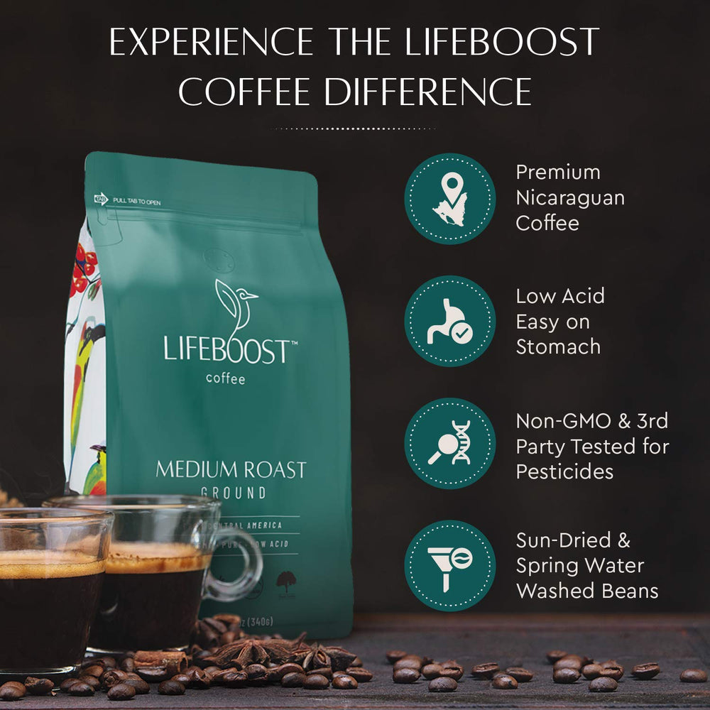 Lifeboost 3-pack tasting cup ready for a clean cup.