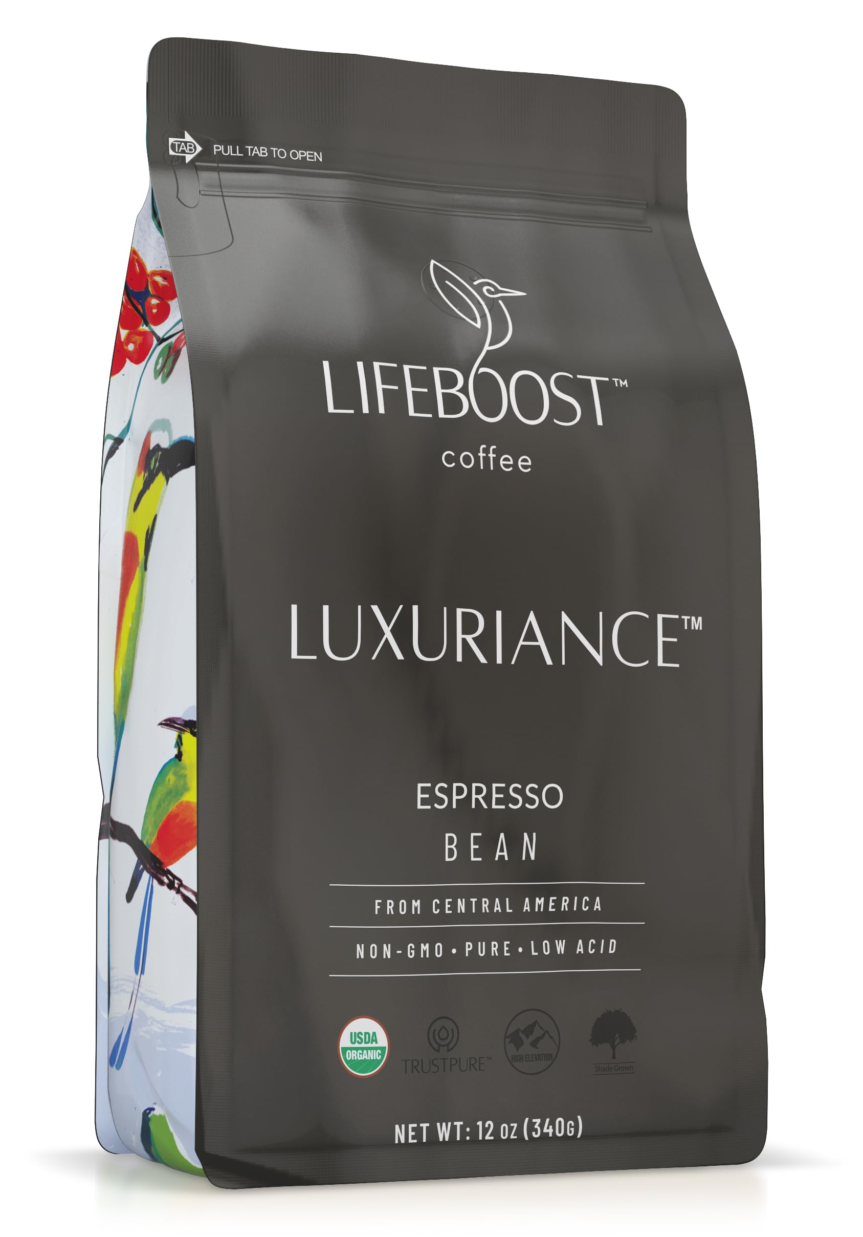 Lifeboost espresso whole beans with rich crema for espresso lovers
