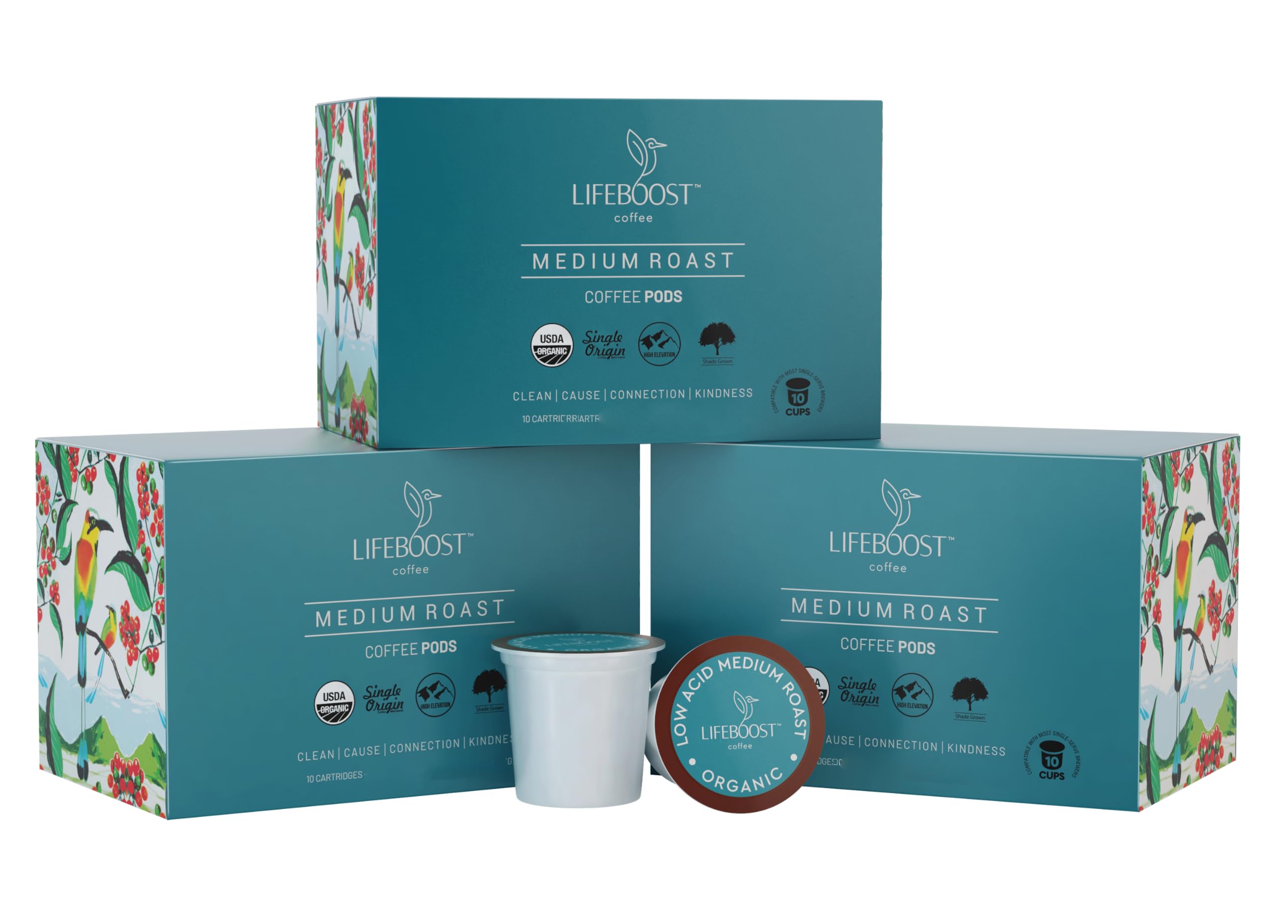 Lifeboost Keurig compatibility—works with Keurig machines for easy single-serve brews