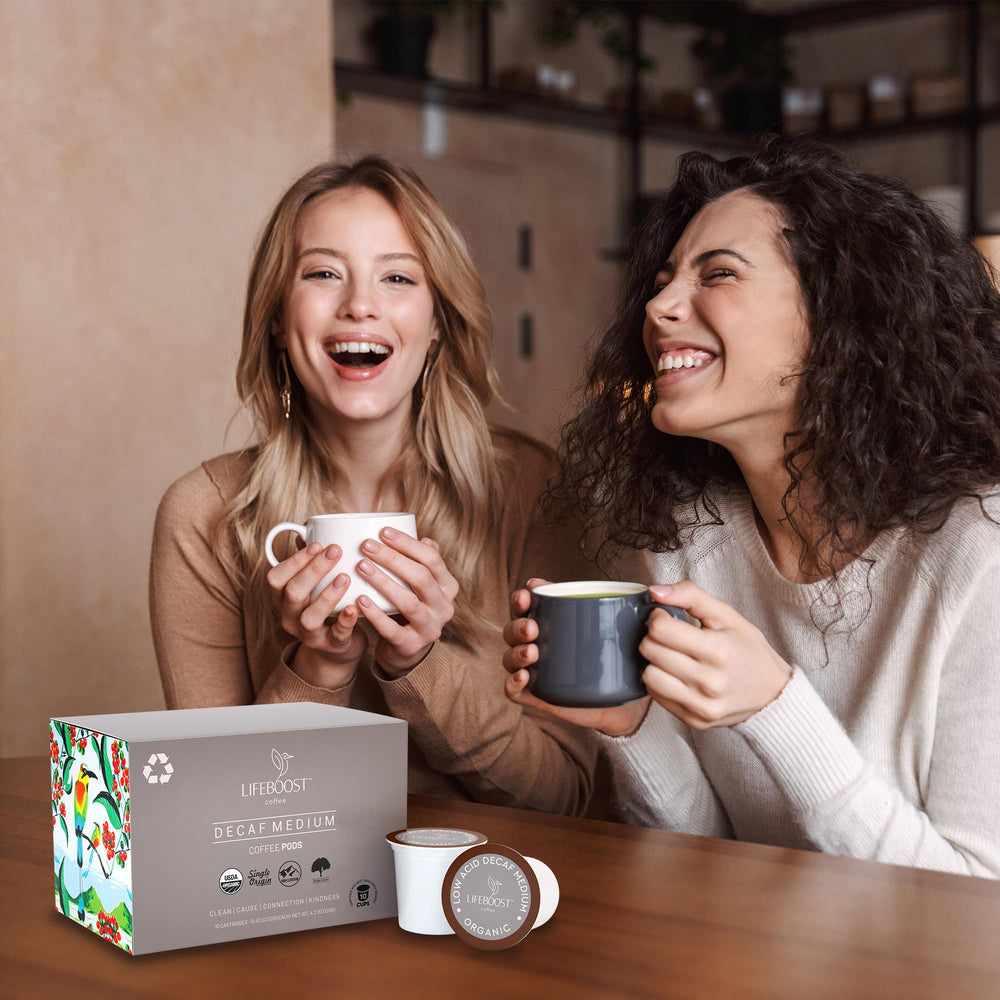 Lifeboost Keurig-compatible K-Cup pod ready for quick mornings.