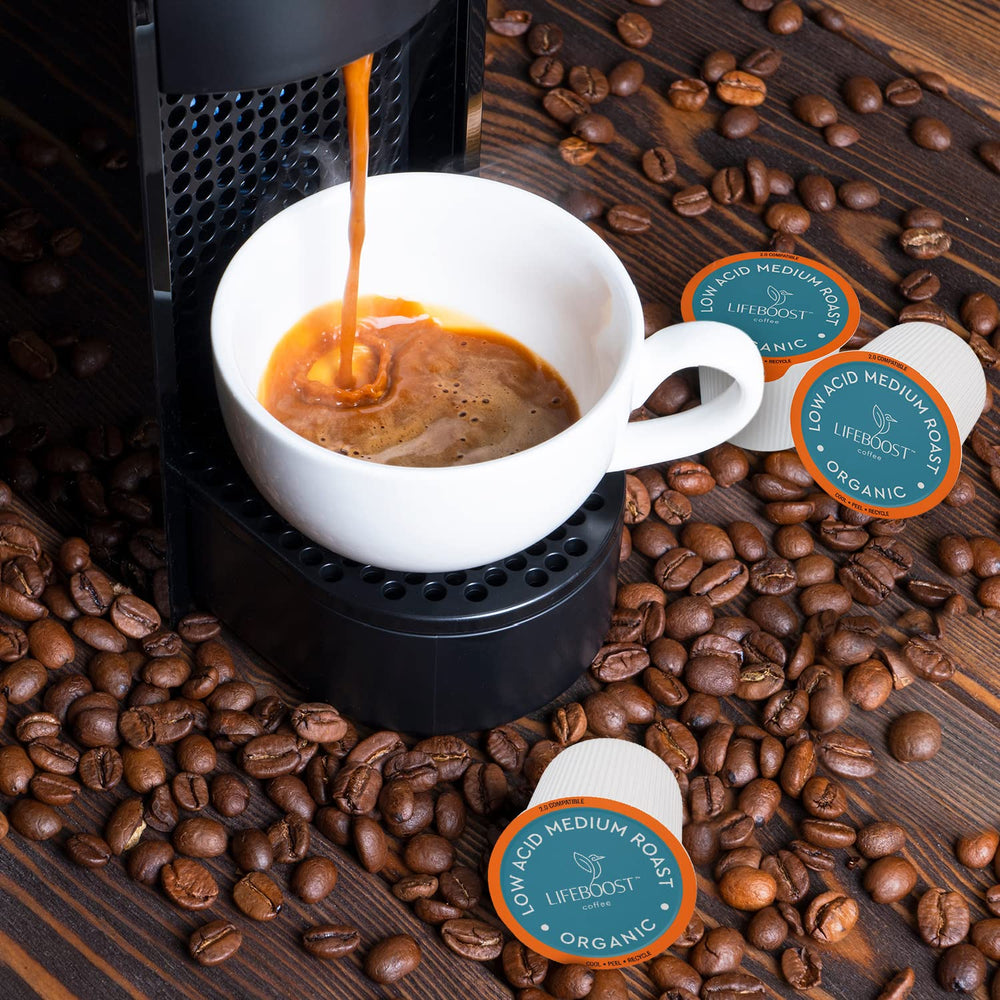 Lifeboost sun-dried coffee beans—natural aroma and brightness