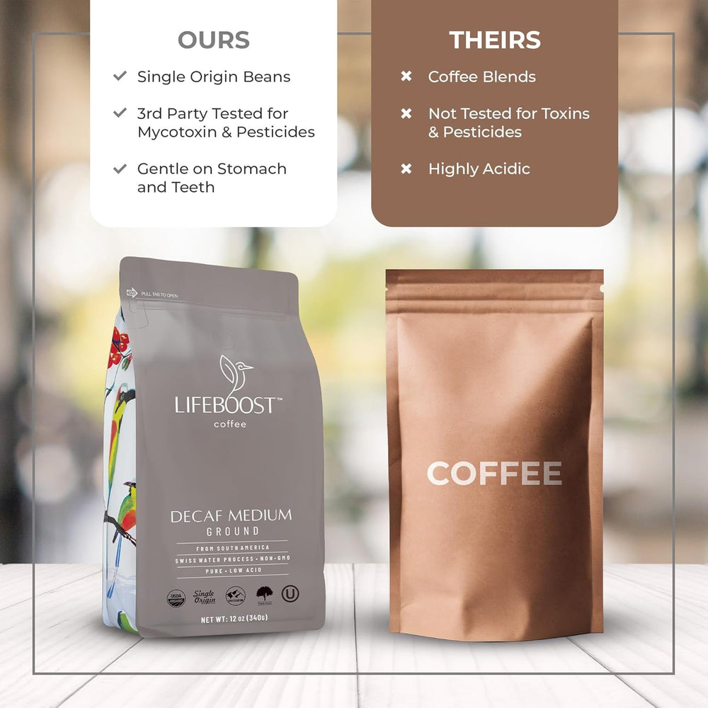 Lifeboost sun-dried, hand-selected beans highlighting careful harvest and natural flavor