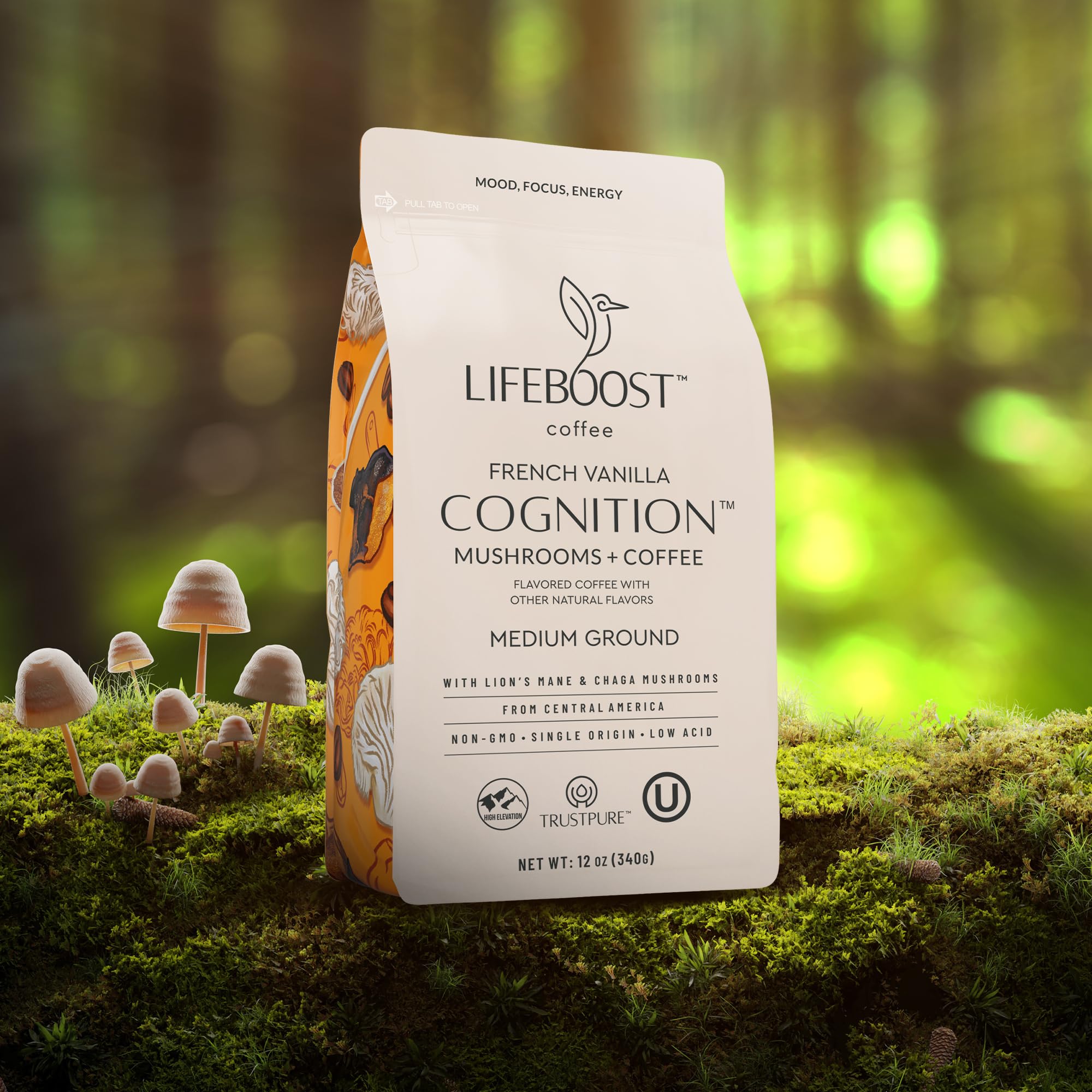 LifeBoost Vanilla aroma swirling above a cup, inviting a comforting start.
