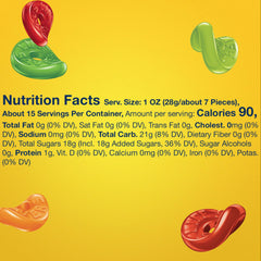 Life Savers 5 Flavors gummy candy color closeup highlights vibrant gummies
