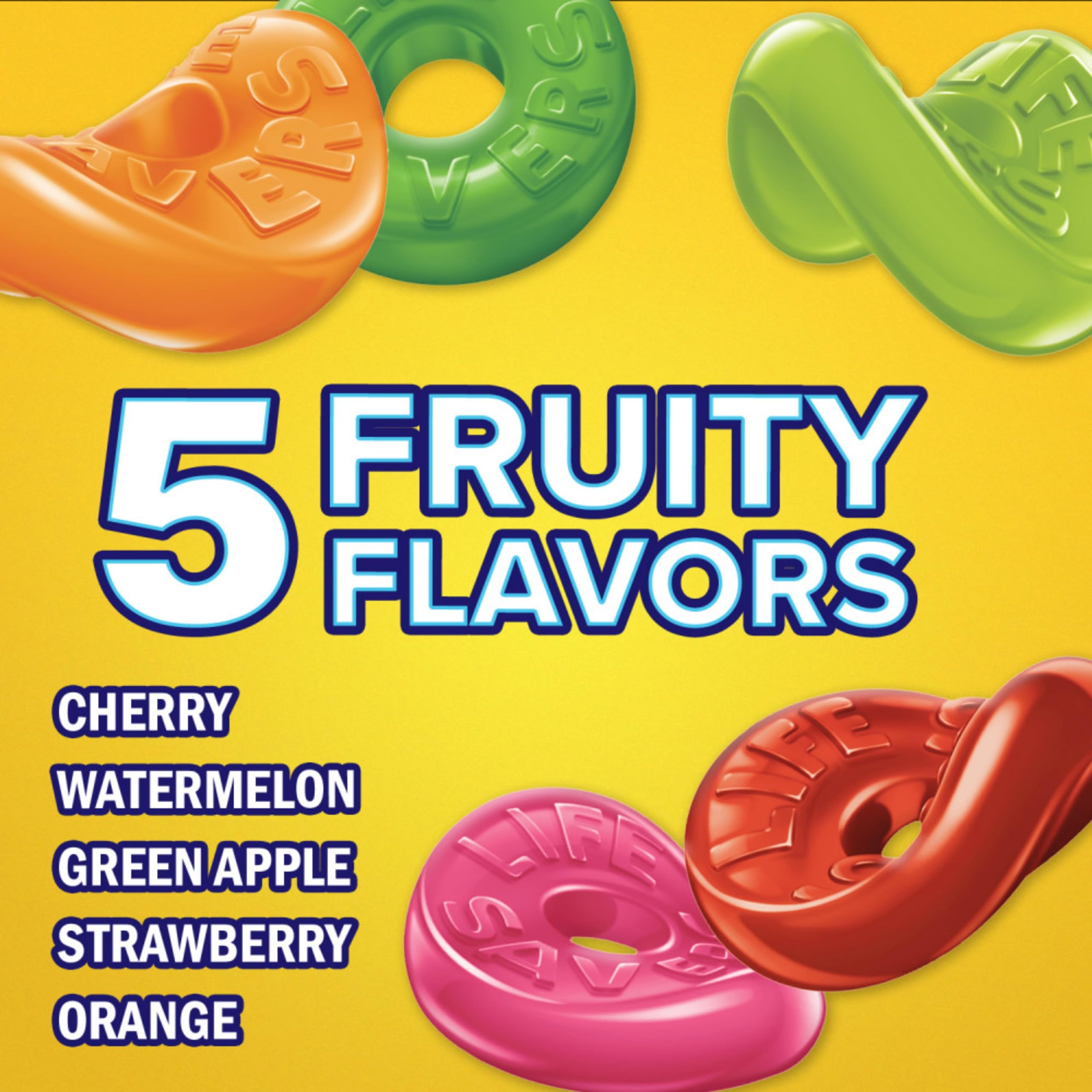 Life Savers 5 Flavors gummy candy on the go pack for travel