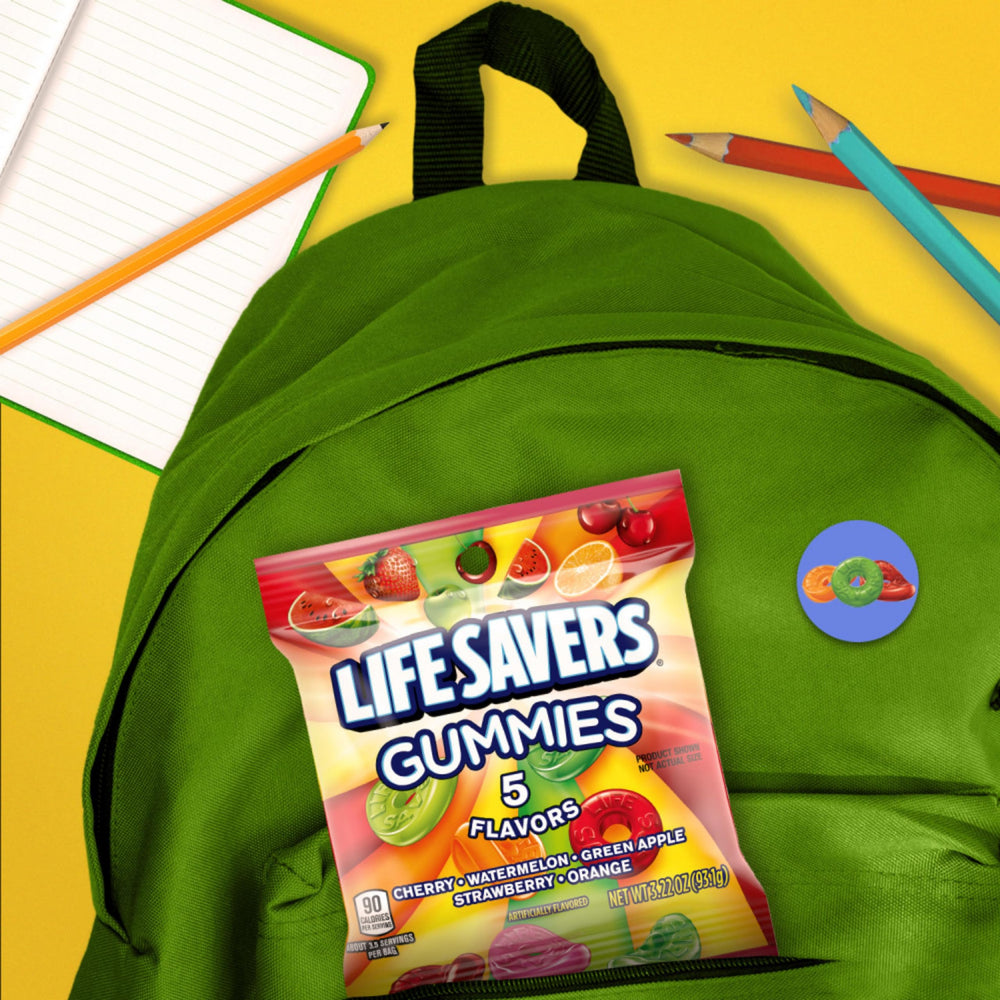 Life Savers 5 Flavors gummy candy road trip snack idea