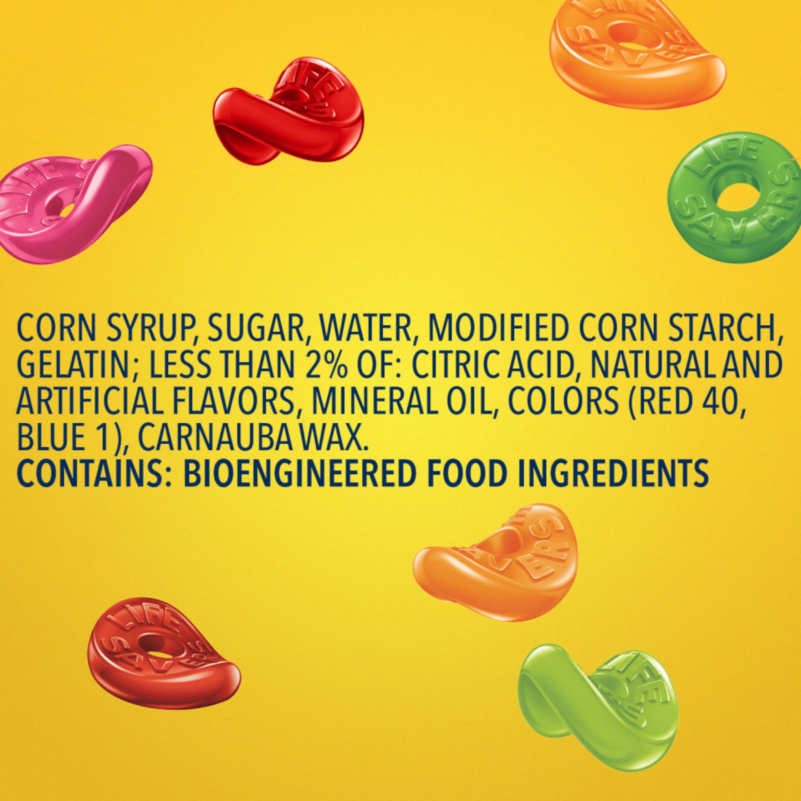Life Savers 5 Flavors gummy candy variety flavors showcased for snack time