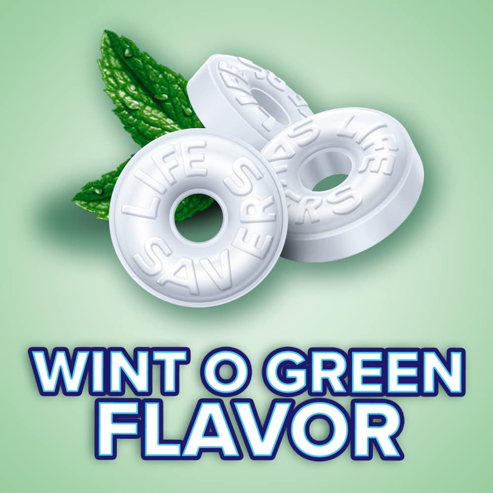 Icy wintergreen LIFE SAVERS bulk mints shown in bulk