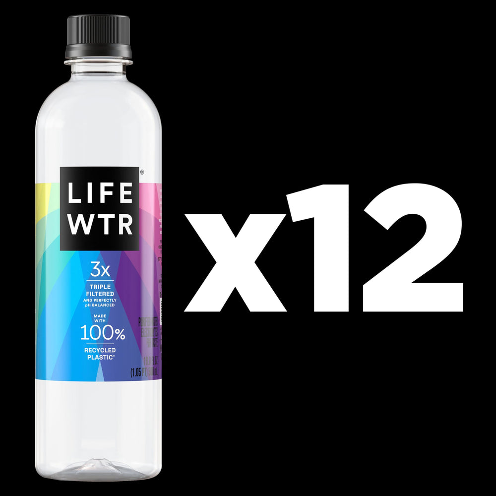 LIFEWTR bottle art by Zach Lieberman on the label inspires daily creativity.