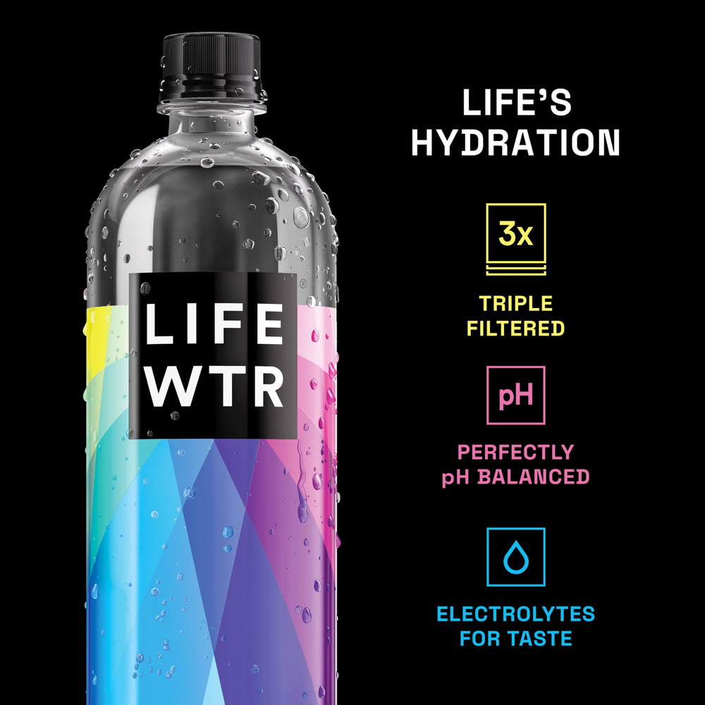 LIFEWTR electrolytes balance enhances flavor for a refreshing sip.