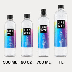 LIFEWTR RPET packaging emphasizes sustainability with 100% recycled plastic
