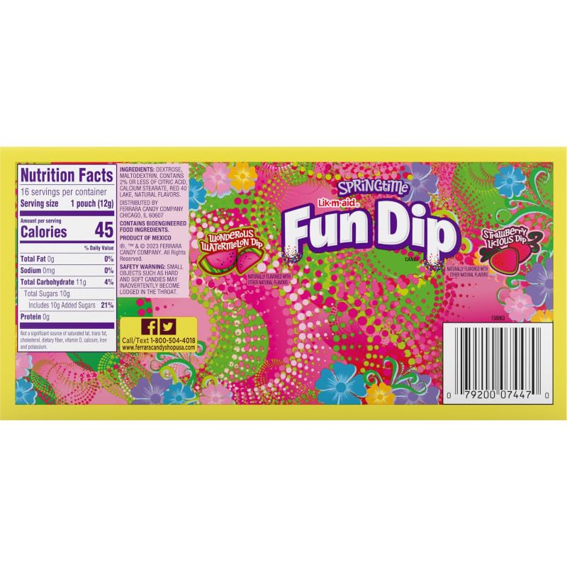 Easter basket idea: Lik-M-Aid Fun Dip sticks and powder.