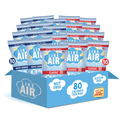 Like Air Puffcorn 2 Flavor Pack front view shows portable on-the-go snacking.