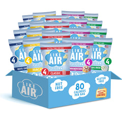 Like Air Puffcorn White Cheddar pack shown for gluten-free snacking on the go.