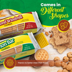 Closeup of almond bar cookie texture reveals crisp, nutty crunch.